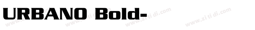 URBANO Bold字体转换